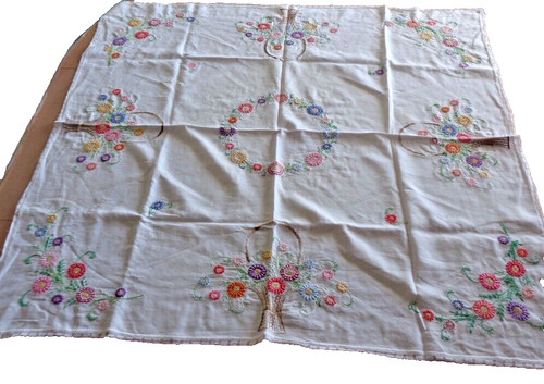 Ancienne nappe brodée - ancienne, main