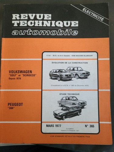 Revue technique automobile - revue,
