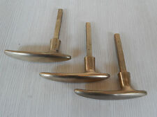 SET OF 3 ORIGINAL ERA EXTERNAL HANDLES FOR ALFA ROMEO 1750 6C 1933 BRASS