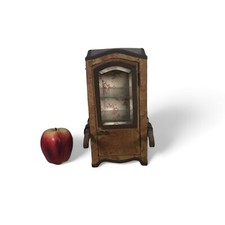19th C. Mini French Table Top Sedan Chair Vitrine Cabinet