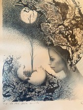 Signed Antique Lithograph, Artist Proof, EDUARDO ROCA SALAZAR (CHOCO).