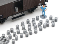 60 futs de bière H0 1:87 HO Diorama Train Marchandise Modellbahn LVM