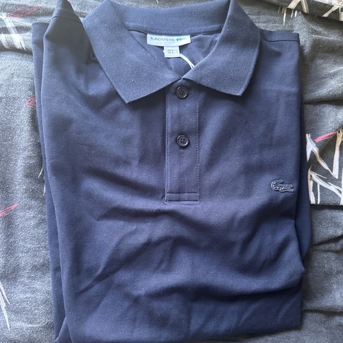 Polo lacoste bleu regular fit - lacoste,