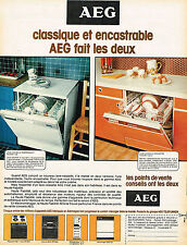 1977 ADVERTISING ADVERTISING 124 AEG Recessed Dishwasher