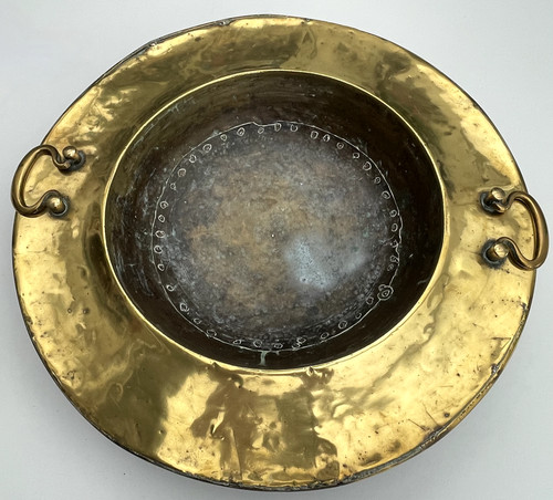 Grand brasero ancien cuivre - ancien,