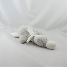 Doudou oiseau canard gris