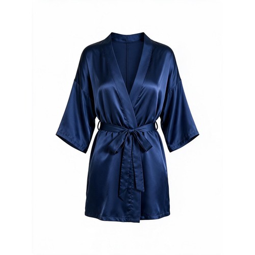 Peignoir satin manches - satin,