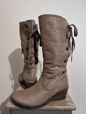 PEDIGIRL : BOTTES CUIR TAUPE