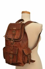 Grand sac à dos en cuir