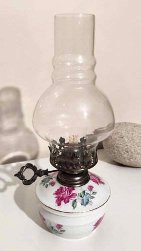 Lampe huile porcelaine - lampe, en