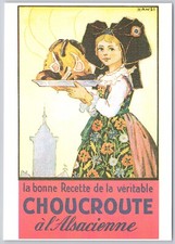 Choucroute a l'Alsacienne Advertising Art Vintage Postcard