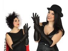 GANTS Longs NOIR 40cm Déguisement Femme Charleston Star Mariage NEUF pas cher