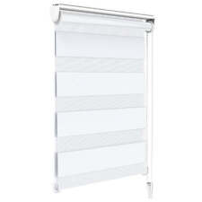 VOUNOT Store enrouleur jour nuit double 80x150cm Blanc