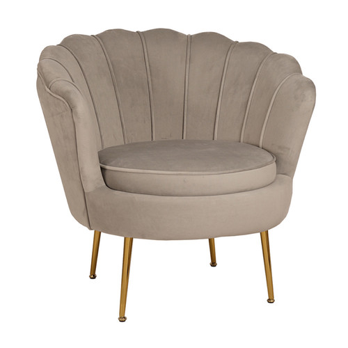 Fauteuil velours dossier - fauteuil,