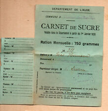 Aude(11) carte de rationnement
