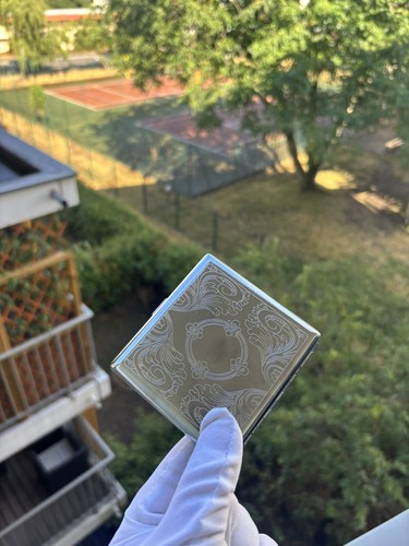 Porte cartes métal gravé - métal, /
