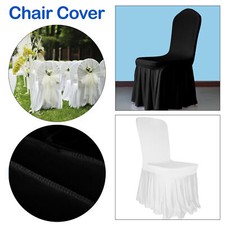 1-100 Banquet Housses Chaise Jupe Spandex Housses pour Mariages Réunion Chambres
