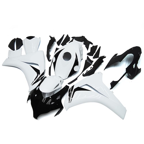 White black injection fairings - black,