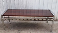 table basse 1960 1970 palissandre chrome design 70 france meuble mobilier deco