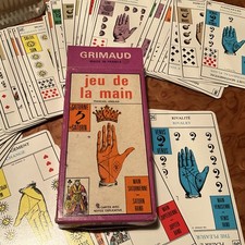Palmistry Tarot Deck 1969 Saturn BP Grimaud jeu de la main Magic Occult
