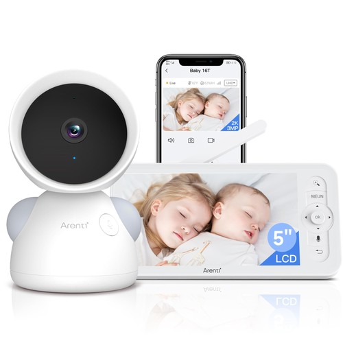 Babyphone caméra 3mp - babyphone, 5"