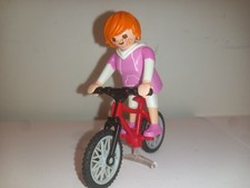 Playmobil figure bike mountain bike sport ride hiking racing camping city city