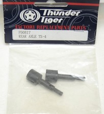 Thunder Tiger PD0817 (x2) Axes de roues AR pour TS-4N (MRC/Serpent/Kyosho)