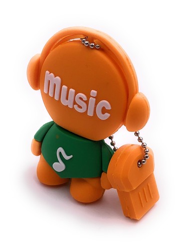 Music man clé usb orange - music,