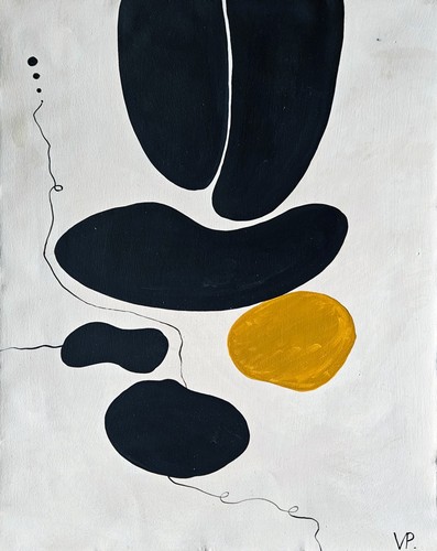 Peinture huile abstraite - peinture, l'huile