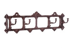 Armoire murale Art Neuf garde-robe style antique manteau 63cm brun crochet