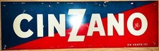 plaque CINZANO  "en vente ici
