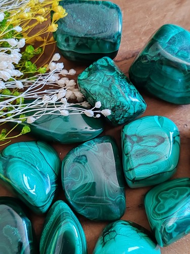Pierre roulée malachite - roulée,