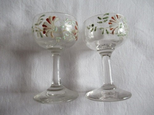 Verres liqueur emailles à - 2,