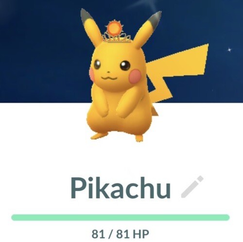 Shiny sun crown - crown, pikachu