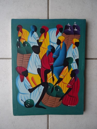 Tableau art naïf toile - tableau,