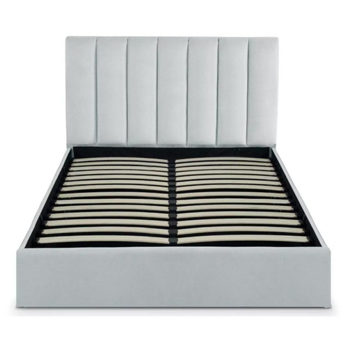 Lit coffre design velours - lit,