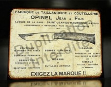 Plaque métal  Opinel