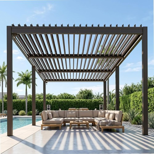 Domi 10x20ft metal louvered - domi,