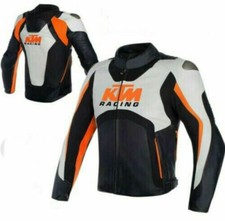 KTM 2024 Veste Motard en Cuir Courses Veste en Cuir de Motard Vestes de Moto CE
