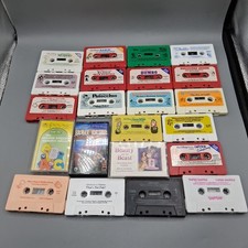 x22 Children's Cassette Tapes Disney Songs Stories Sesame Street Untested VTG