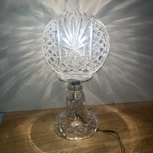 Lampe boule verre ciselé - lampe, en