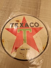 Plaque Métal Moderne Texaco