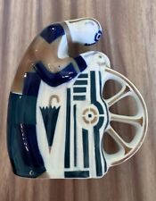 Sargadelos Galicia Spain Porcelain figurine knife grinder Hand painted ceramic 