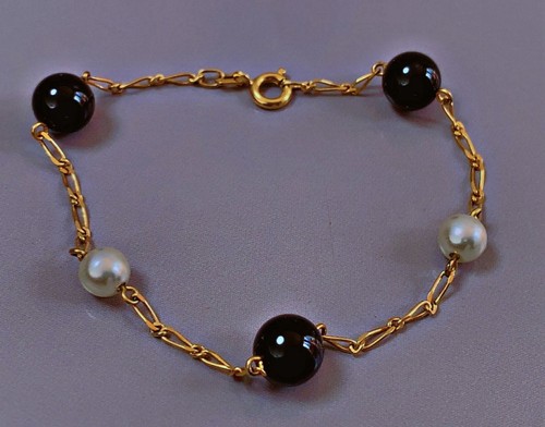 Vintage bracelet plaque - , or