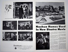 FRANK SINATRA/Tony Rome Brochure 1967 Nashua Mobile Homes Pictoral Advertisement