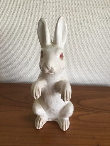 Lapin debout faïence - lapin, de