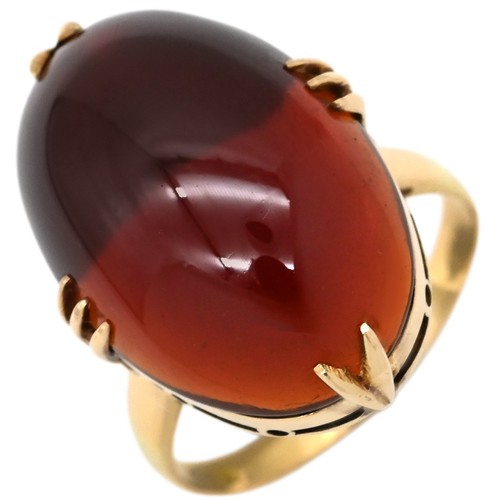 Bague grenat jaune 18 - grenat,