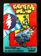 Grateful Dead Backstage Pass Denver Colorado 11/29/94 11/29/1994 Windsurf Surf