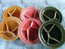 lot de 6 assiettes à fondue