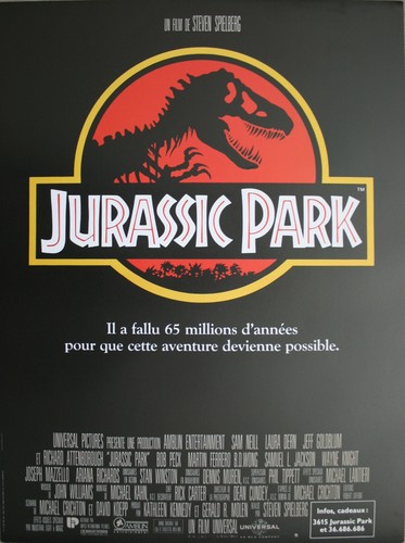 Jurassic park affiche cinéma - affiche,